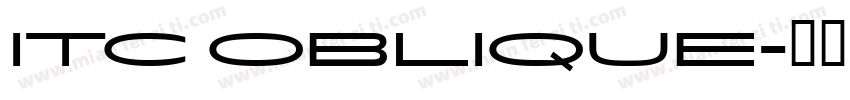 ITC Oblique字体转换